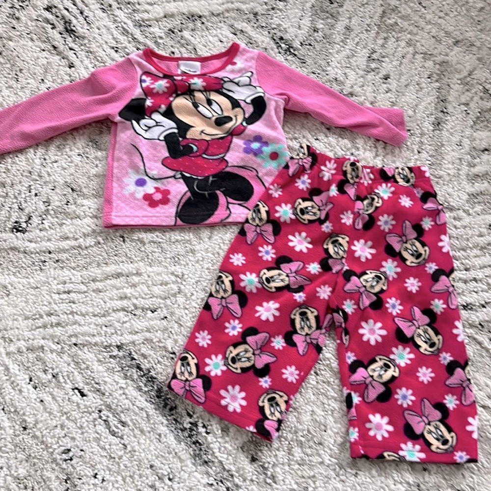 Minnie Mouse Fleece Pajamas size 18 months